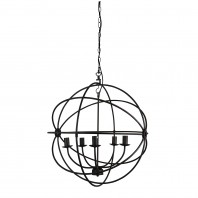 Oriel Lighting-COLUMBUS 65 Wire Framed Open Spherical Pendant